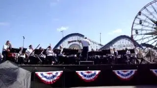 USCG Band performs Washington Post at Disney California Adventure