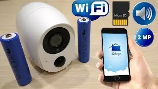 IP WIFI КАМЕРА СО СМЕННЫМИ АКБ 18650.МОБИЛЬНАЯ.АВТОНОМНАЯ!!!