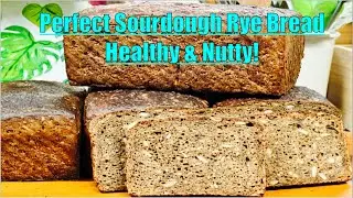 Baking Perfect Sourdough Rye Bread with Seeds & Grains #baking #ryebread #homemade #healthy #nz