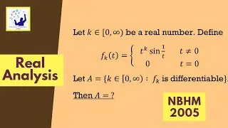 Solving NBHM 2005 Real Analysis Problem - Analyzing Differentiability