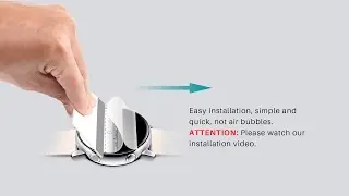 LK flexible film Screen Protector installation video for Smart watch