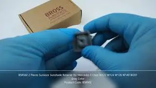BSR502 2 Pieces Sunvisor Sunshade Retainer for Mercedes E Class W123 W124 W126 W140 W201 Gray Color