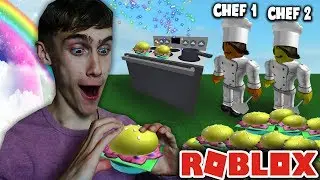 DE ZELDZAME REGENBOOG BURGER! (Roblox OM NOM SIMULATOR)