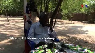 Afonso Dhlakama falou aos jornalistas em Satunjira