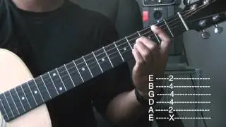 B Major Guitar Chord Demonstration