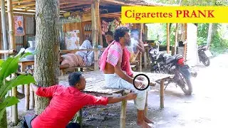 Cutting People's  Cigarettes  PRANK STOP SMOKING