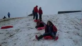 Sledging in Powick, Worcester January 2013 (OMG)