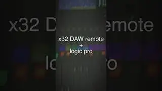 X32 DAW remote + logic pro