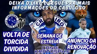 Semana de estreia do gerson e anúncio da renovação do mp10 e torcida dividida no clássico #Cruzeiro 