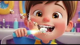 Healthy Habits Brush & Floss Song for Kids | Learn Dental Care & Nursery Rhymes 🪥🎶😁
