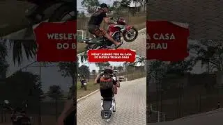 Wesley alem&atilde;o dando grau na casa do buzeira #grau #motovlog