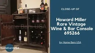 Rare Vintage Wine & Bar Console 695266 by Howard Miller for a Living Room at Home Bars USA
