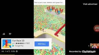 Fun Race 3D and Hammer Jump YouTube Ad