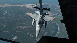 Bright Star 23: A-10 and F-16 Aerial Refueling