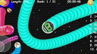 Worms zone io !! Cacing Besar Superhero Hulk !! Slither Snake Giant #92829