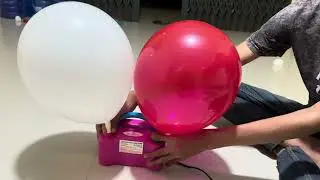 Special inflatable red and white rocket balloon 🎈