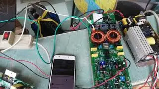 Sound Test Assembled Class D fullBridge and Smps with active PFC (ncp1653)