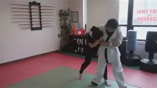 Hapkido self defense against bear hugs, head locks, or tackles