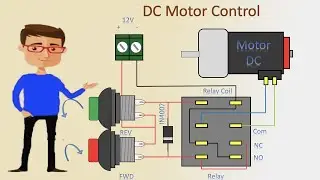 Dc Motor control Forward Reverse and stop | Dc Motor Forward Reverse | DC Motor