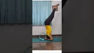 Yoga Wheel Headstand for Beginners | Improve Balance & Core Strength