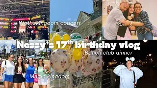 Magic Kingdom Vlog: Nessy&rsquo;s Birthday, buying a tiara, pin unboxing, Epcot, concert
