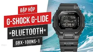 Đập hộp G-Shock G-Lide, kết nối Bluetooth GBX-100NS-1 phiên bản màu mới cực ngầu tại Bello