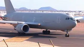 🔴LIVE  AVIATION - LANZAROTE AIRPORT  chasing the 767 + A330 + A400
