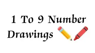 1 To 9 Number Drawings ✏️🖍️ Funcorner Jagdev pls subscribe 🙏🥰 