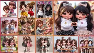Best friend forever 💘 Whatsapp dp cute baby girl images 🤗 || cartoon baby girl dp || Lovely Dpz