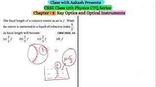 The focal length of a concave mirror in air is f. When the mirror is immersed in a liquid of refract