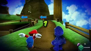 Super Mario Galaxy - Honeyhive Galaxy - Honeyhive Cosmic Mario Race