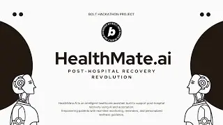 HealthMate.AI | Smart AI Healthcare Assistant | Bolt Hackathon Project 2025