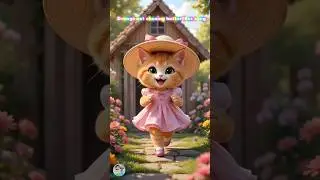 Orange Cat Chasing Butterflies #kidssong #babysong #cat #nurseryrhymes #childrensmusic #songforkids