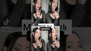 The MOB Goth lipstick shades 🖤🦇 #veganbeauty #gothmakeup