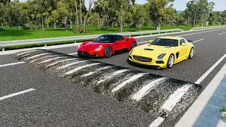 Cars vs Speed Bumps #72 - BeamNG Drive | CrazyBeamngBumps