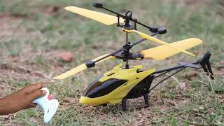 Mini 2.4Hz New Yellow RC Helicopter Unboxing And Fly Testing