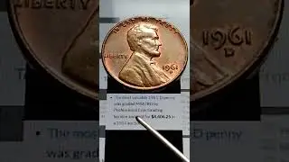 1961 D Penny Value #shorts