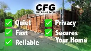 North Texas City Fence Gates - Horizontal Board on Board Automated Gate