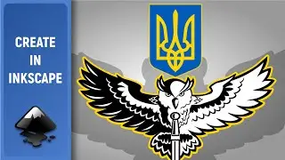 Draw an owl logo. Made in Inkscape (Speed Art)