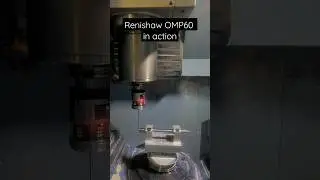 #renishaw OMP60 high-accuracy machine probe in action #cnc #fanuc #matsuura