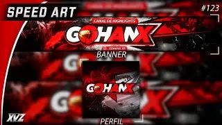 &bull;Speed Art Banner Para GOHANX's / by:eu  XavozoDzn [Ps Touch/Android] |#123|