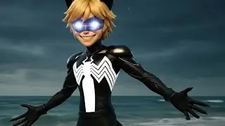 Ladybug & Cat Noir Venom Form | Dark Paris Cinematic Transformation ⚡🕷️