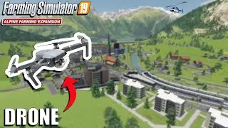 FLYING Over The DLC MAP | Cinematic Camera |  Farming Simulator 19 Alpine DLC