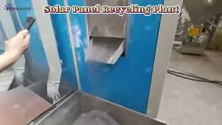 Solar panel recycling equipment