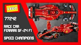 LEGO Speed Champions 77242 Race Car FERRARI SF-24 F1 Speed Build