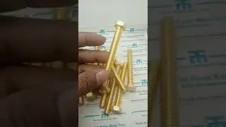 Brass Hex Bolt 3/8x3 | Exporter | Manufacture | TFMT | Jamnagar | Gujarat | India
