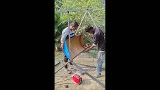 Homemade Big Wind Generator for make electricity / free energy
