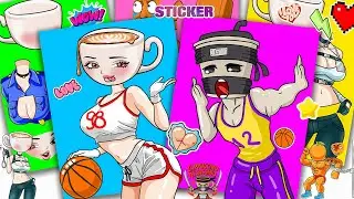 Oddy Sticker Book CAPPUCCINO ASSASSIN Basketball Game Blind Bag ASMR Paper DIY #50
