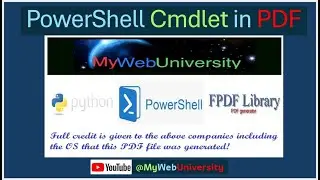 PowerShell Cmdlet in PDF