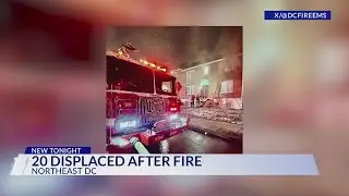 Northeast DC apartment fire leaves 20 displaced